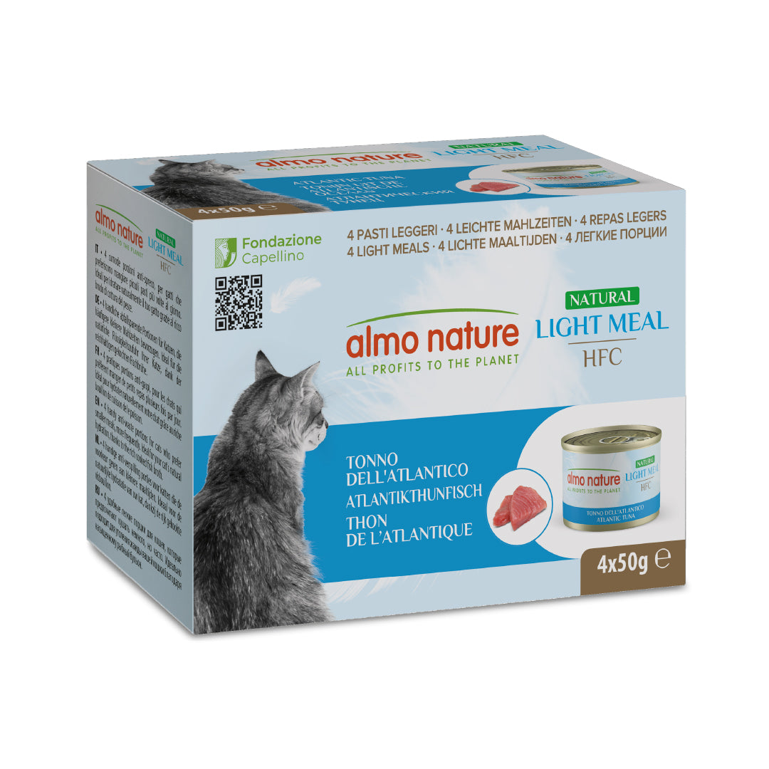 Almo Nature HFC Natural Light Meal Tonno dell'Atlantico 4x50g Almo Nature HFC Natural Light Meal Tonno dell'Atlantico 4x50g